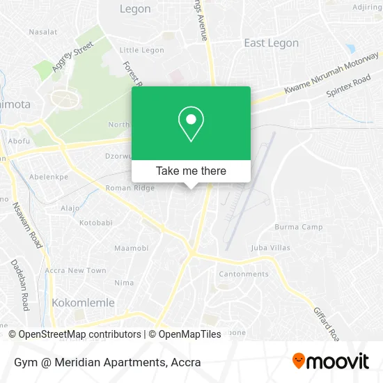 Gym @ Meridian Apartments map