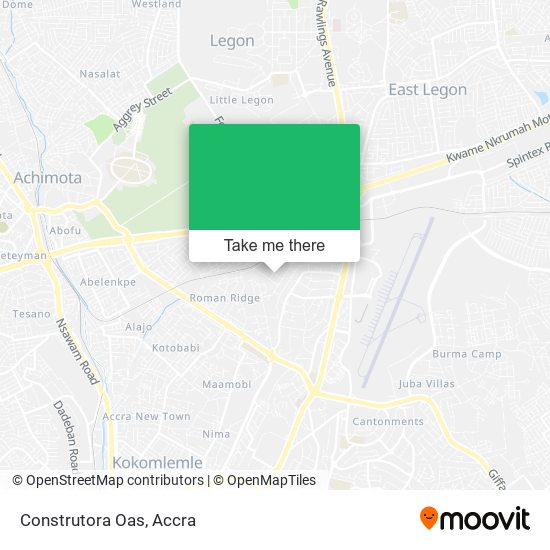 Construtora Oas map