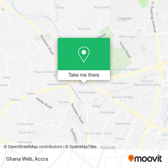 Ghana Web map