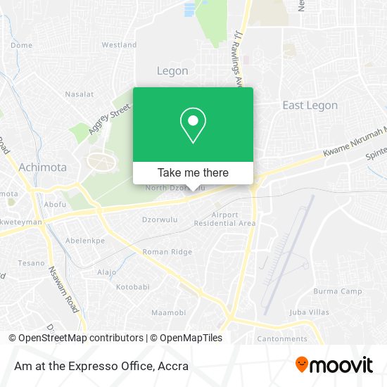 Am at the Expresso Office map