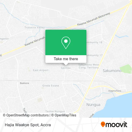 Hajia Waakye Spot map