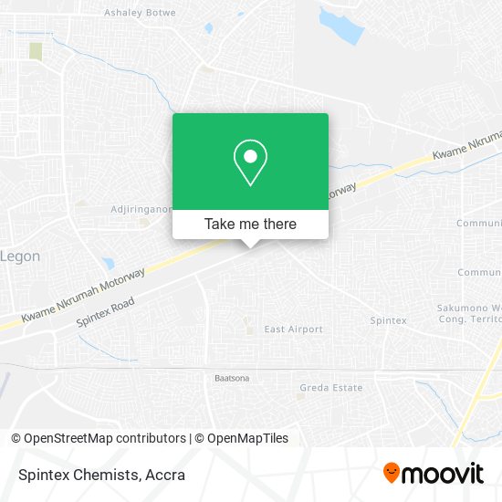 Spintex Chemists map