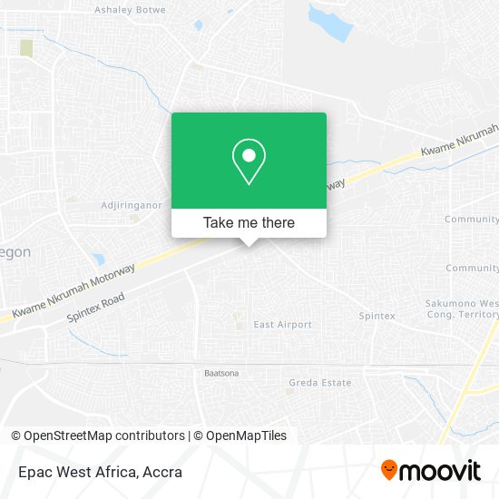 Epac West Africa map