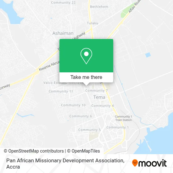 Pan African Missionary Development Association map