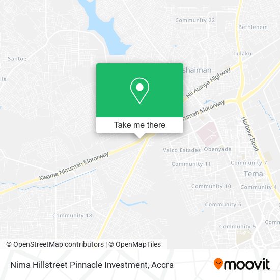 Nima Hillstreet Pinnacle Investment map