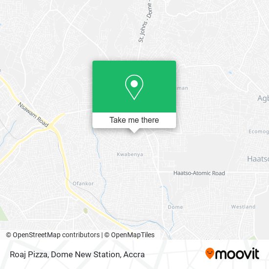 Roaj Pizza, Dome New Station map