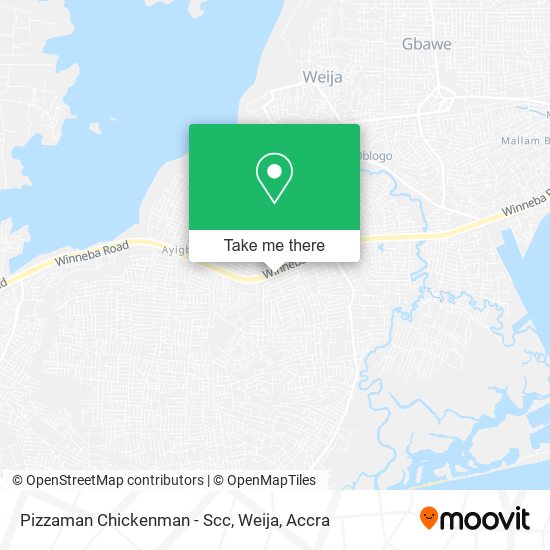 Pizzaman Chickenman - Scc, Weija map