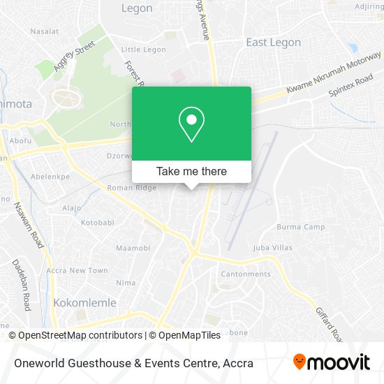 Oneworld Guesthouse & Events Centre map