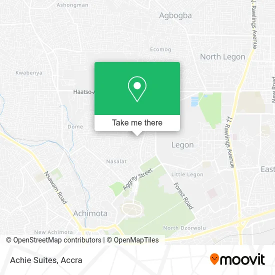 Achie Suites map