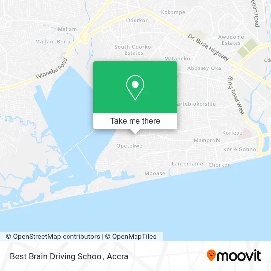 Best Brain Driving School map