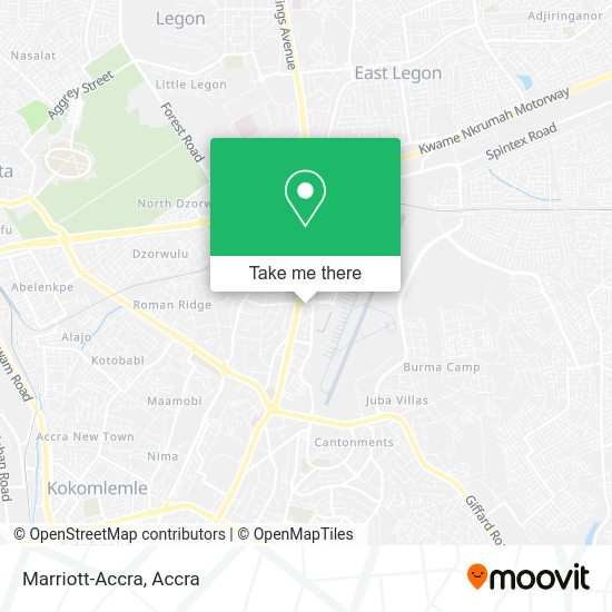 Marriott-Accra map