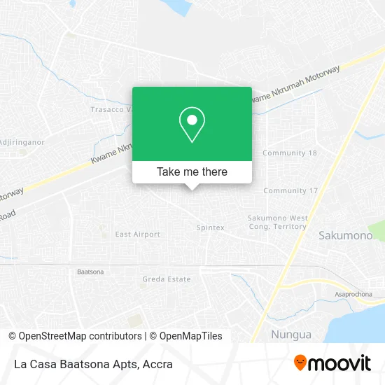 La Casa Baatsona Apts map
