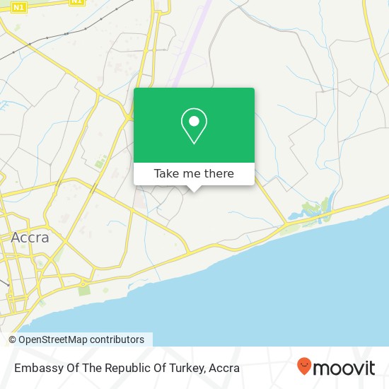 Embassy Of The Republic Of Turkey map