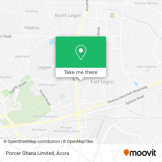 Porcer Ghana Limited map