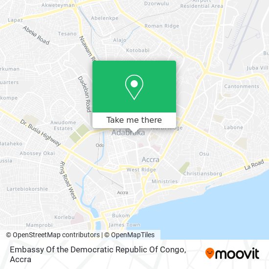 Embassy Of the Democratic Republic Of Congo map