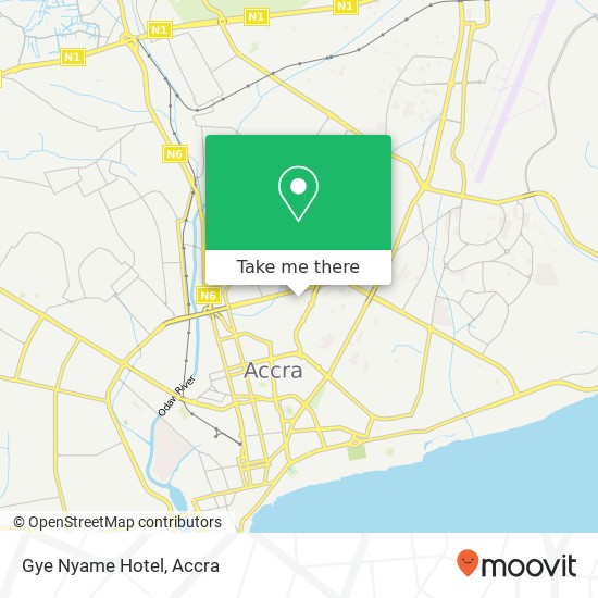 Gye Nyame Hotel map