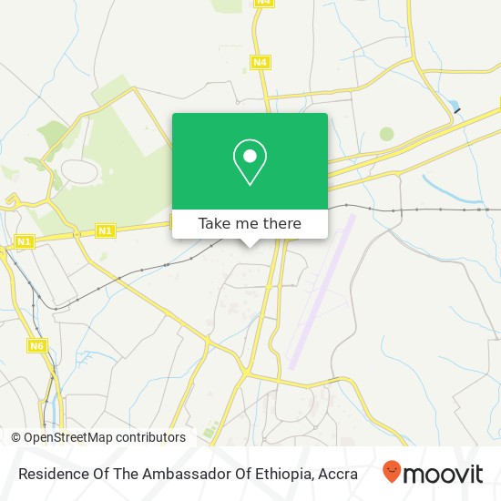 Residence Of The Ambassador Of Ethiopia map