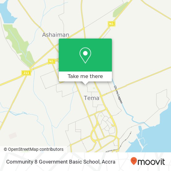 Community 8 Government Basic School map