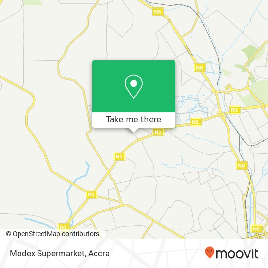 Modex Supermarket map