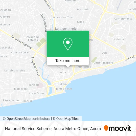 National Service Scheme, Accra Metro Office map
