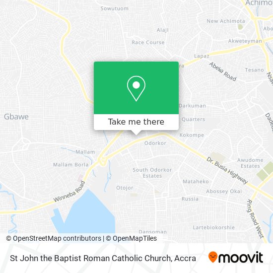 St John the Baptist Roman Catholic Church map