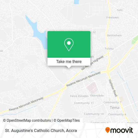 St. Augustine's Catholic Church map