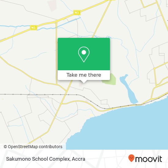 Sakumono School Complex map