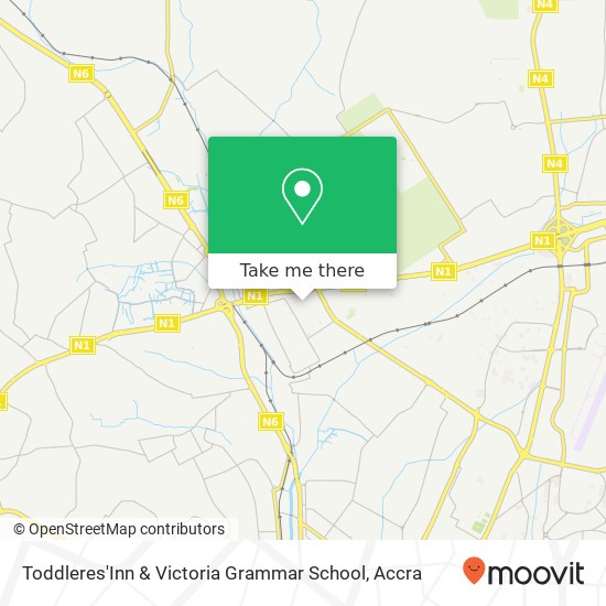 Toddleres'Inn & Victoria Grammar School map