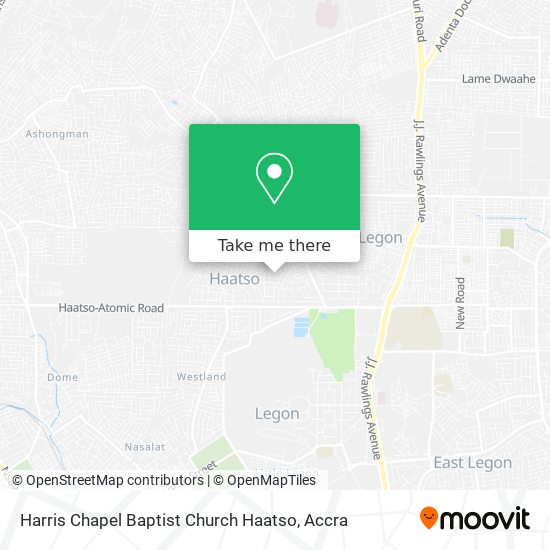 Harris Chapel Baptist Church Haatso map