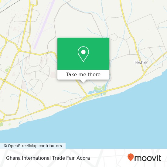 Ghana International Trade Fair map