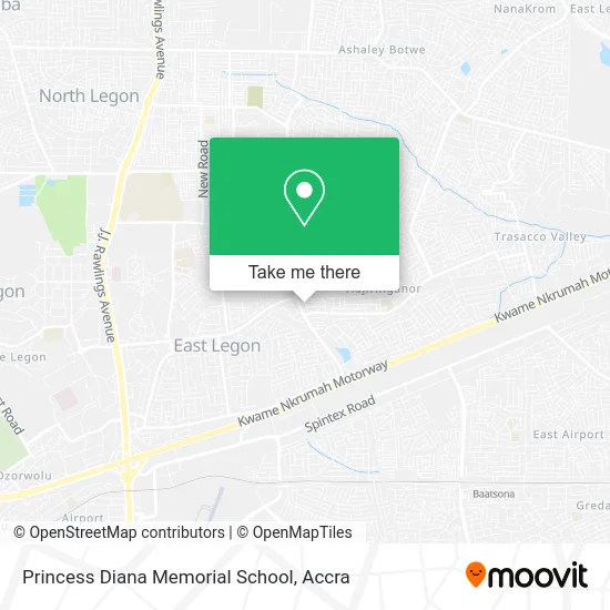Princess Diana Memorial School map