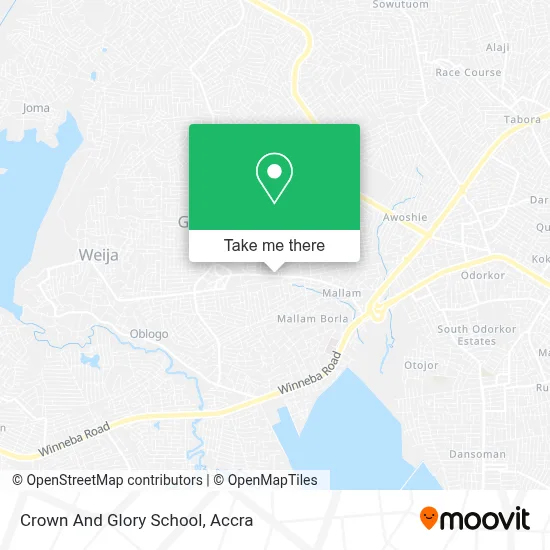 Crown And Glory School map