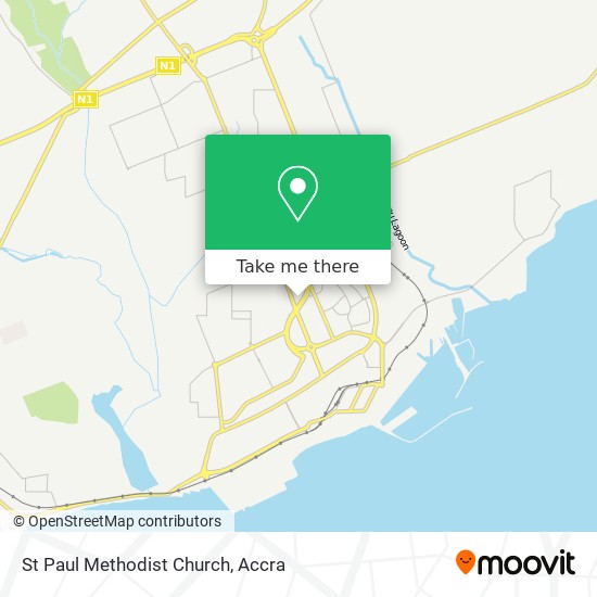 St Paul Methodist Church map