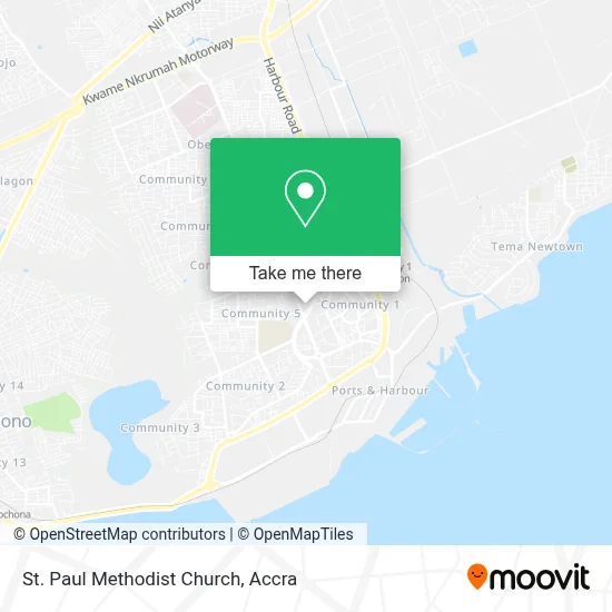 St Paul Methodist Church map