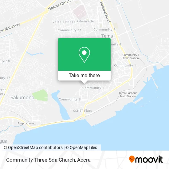 Community Three Sda Church map