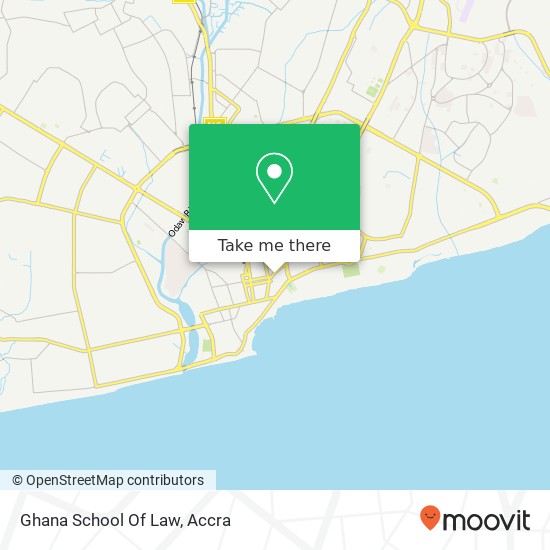 Ghana School Of Law map