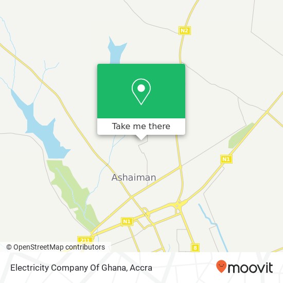 Electricity Company Of Ghana map