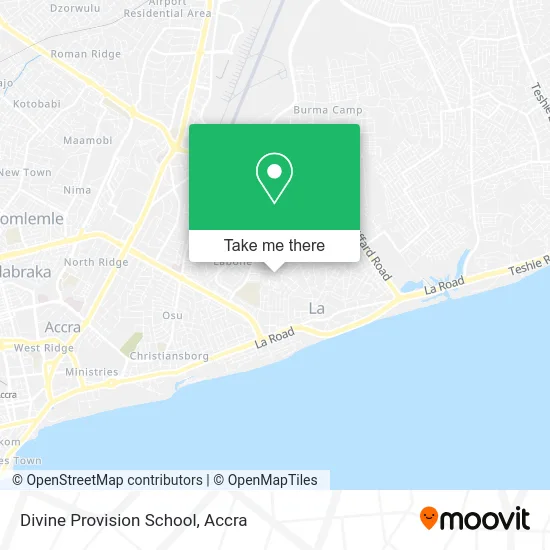 Divine Provision School map