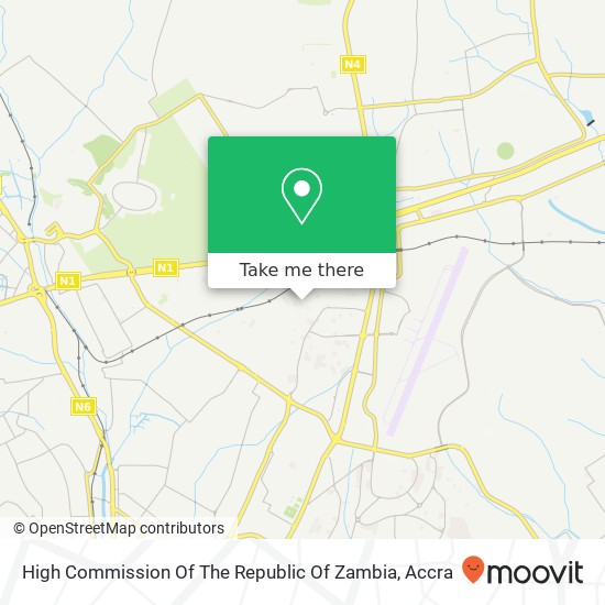 High Commission Of The Republic Of Zambia map