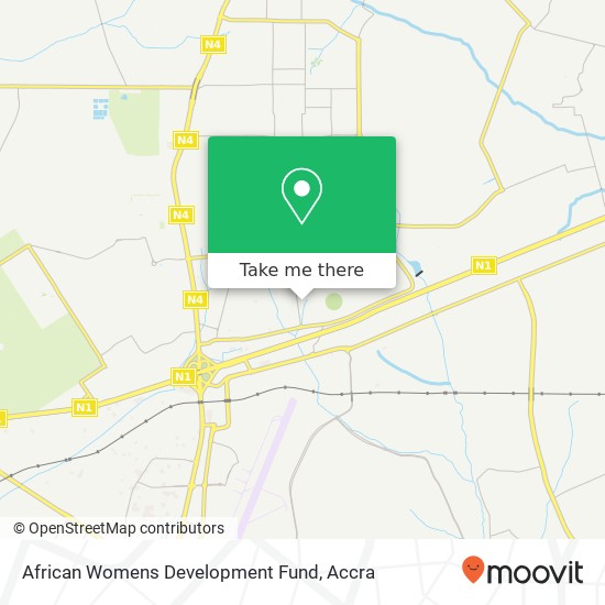 African Womens Development Fund map
