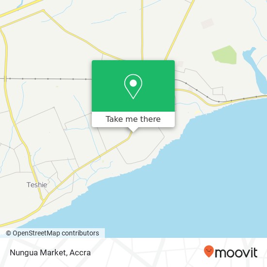Nungua Market map