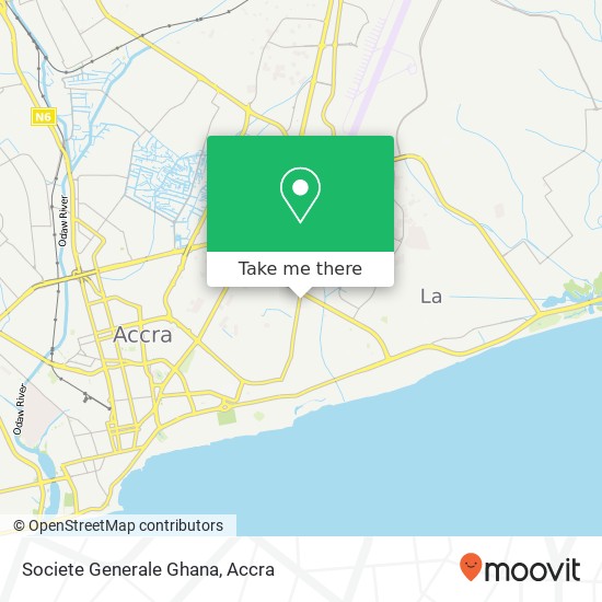 Societe Generale Ghana map