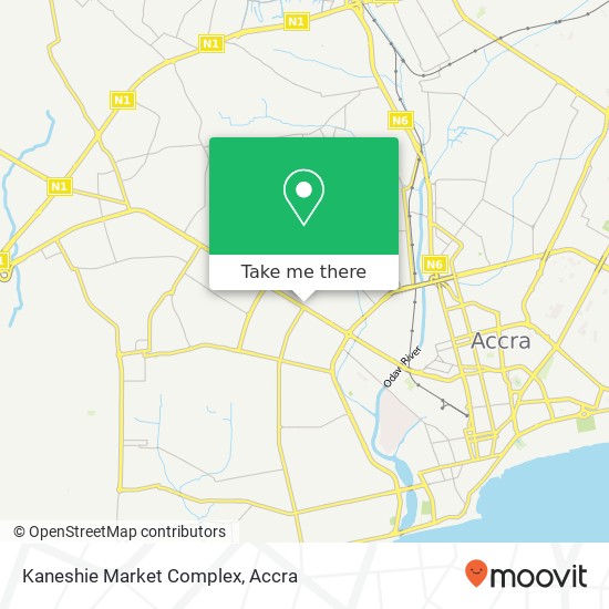 Kaneshie Market Complex map