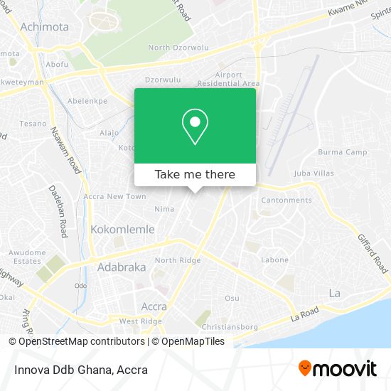 Innova Ddb Ghana map
