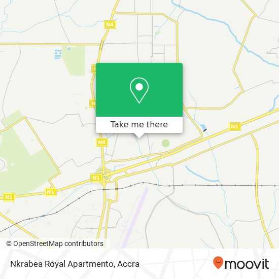 Nkrabea Royal Apartmento map