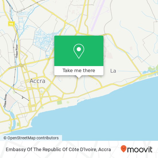 Embassy Of The Republic Of Côte D’Ivoire map