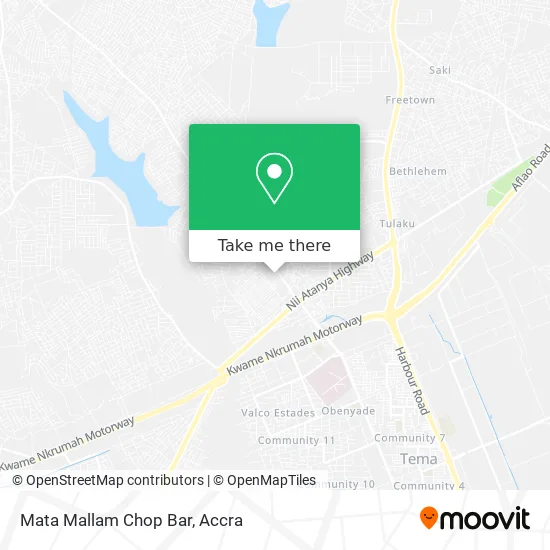 Mata Mallam Chop Bar map