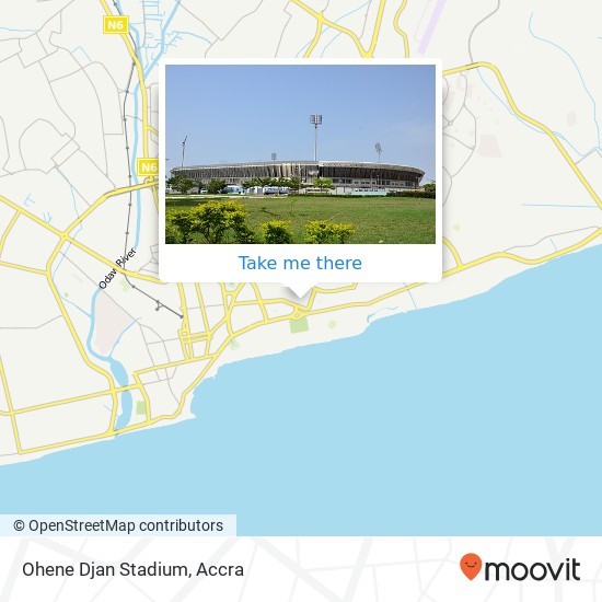 Ohene Djan Stadium map