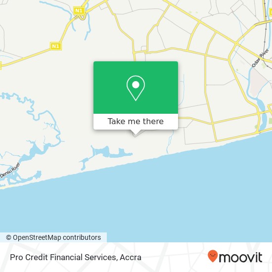 Pro Credit Financial Services map