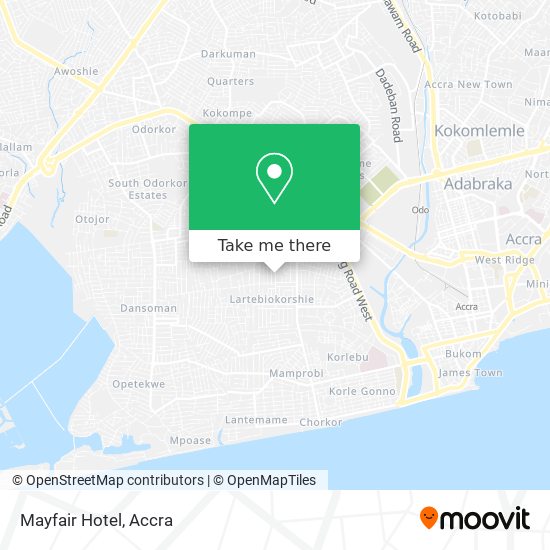 Mayfair Hotel map